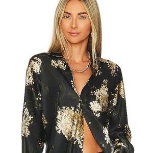 VINCE 100% SILK BLOUSE LILIAC BIAS SIZE SMALL NWOT